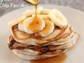 Eggless Choc Chip Pancakes