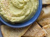 Avocado Wasabi with Sesame Pita Chips