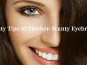 Beauty Tips Thicken Scanty Eyebrows