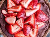 Strawberry Chocolate Tart (GF, Paleo Vegan)