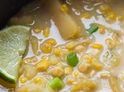 Slow Cooker Creamy Potato, Corn Jalapeño Soup (Vegan)