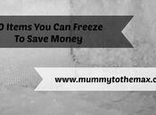 Items Freeze Save Money