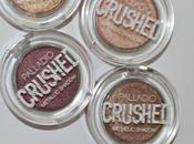 Review Swatches Palladio's Crushed Metallic Eyeshadows