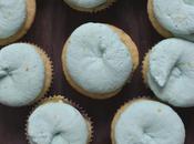 Blueberry Lemon Cupcakes with Curd Filling Mascarpone Frosting