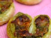 Pesto, Sriracha Mozzarella Palmiers