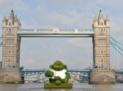 Giant Floating Green Monkey Spotted London