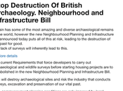 London's Archaeological Heritage Danger Sign Petition