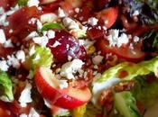 Nectarine Salad with Strawberry Balsamic Dressing