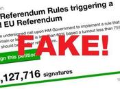 Most Signatures Petition Re-do Brexit Referendum Fake