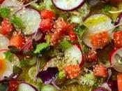 Moroccan Millet Salad with Watermelon Radishes {vegan}