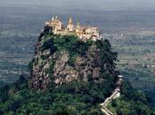 Taung Kalat Buddhist Monastery Which Perched Volconao Mount Popa.