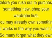 Shop Your Wardrobe First