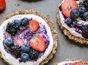 Granola Crust Breakfast Tarts with Greek Yogurt Berries (Gluten Free Refined Sugar Free)