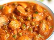 Mushroom Peas Curry Dhingri Matar
