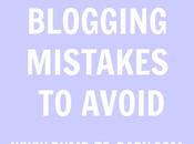 Blogging Mistakes Avoid