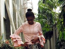 Touch Pink Blush Bell Sleeves