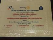 Rotary Club Royapettah 3230 Honours SYMA Service Above Self Award