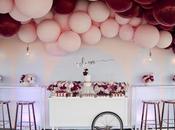 Burgundy Pink with Hints Gold This Stunning Balloon Themed Party Styled Coco Melbourne