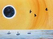 Eclipse With Pelicans