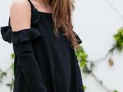 Black Cold Shoulder Dress