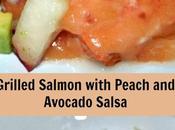 Grilled Salmon with Peach Avocado Salsa