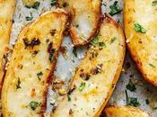 Oven Fried Garlic-Chive Potatoes (VEGAN)