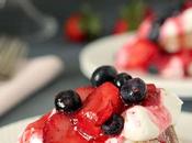 Red, White, Blue Shortcake with Lemon Pound Cake.