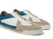 Reason Pack Light: Sander Panelled Leather Espadrille Sneaker