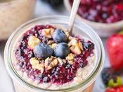 Superfood Overnight Oats with Easy Berry Chia (Gluten Free, Refined Sugar Free Vegan)