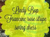 Lindy Francine Rose Stripe Swing Dress