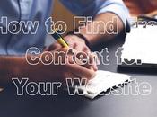 Find Free Content Your Website