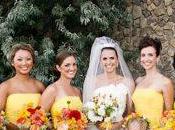 Yellow Bridesmaid Dresses Make This Bright