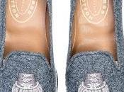 Floss Flannel: Stubbs Wootton Epaulet Grey Flannel Slipper