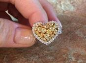 Fancy Yellow Diamond Heart Ring