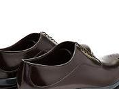 Stacked Fall: Prada Raised-Sole Leather Oxford Shoes