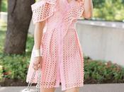 Luxe Less Pink Shoulder Ruffle Dress