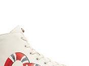 Snake Winds Gucci Major Snake-Print High-Top Leather Trainers