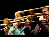 Mnozil's "Blue", Bunch Other Tunes, Ratty Black Cape. Some Kick-ass Brass Playing.