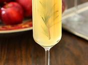 Apple Cider Bellini with Rosemary