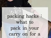 Packing Hacks- What Pack Your Carry-on Luggage
