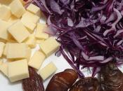 Salade Chou Rouge, Fromage Cheddar Dates Dates, Cheese Cabbage Salad Ensalada Repello Rojo, Queso Dátiles /سلطة الملفوف الاحمر الشيدار التمر