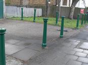 Green Bollards Standing On...