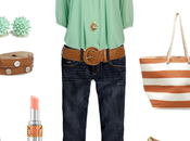 Floral Stripes Mint…