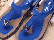 Best Socofy Comfortable Elastic Clip Flat Beach Sandals 2018 Summer