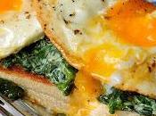 Bacon, Creamed Spinach Toast