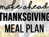 Make Ahead Thanksgiving Meal Plan