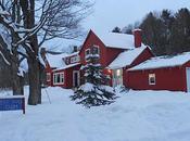 Stopping Toad Goat Farm Snowy Evening