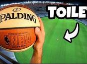 FLUSH BASKETBALL TOILET from STADIUM ROOF?