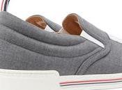 Slippin' Sartorial: Thom Browne Logo-Appliquéd Wool Slip-On Sneakers