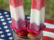 Patriotic Bomb Pops with Fruit Yogurt